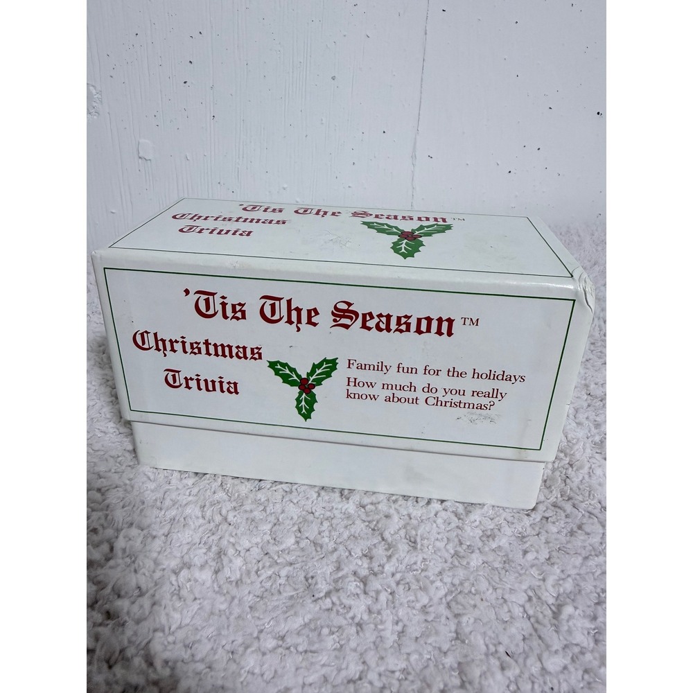 Tis The Season Christmas Trivia Game Vintage 1993 Anton Enterprises 1800 Cards